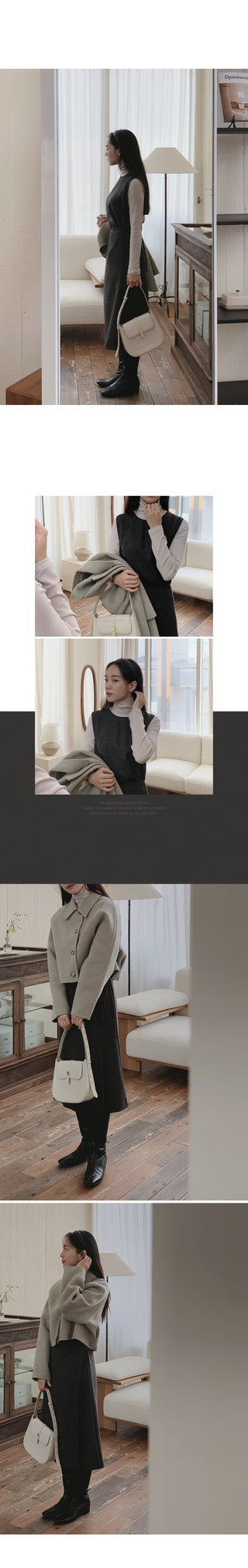 (Slim Fit/Basic Fit) Turtleneck T-Shirt - 7 Colors