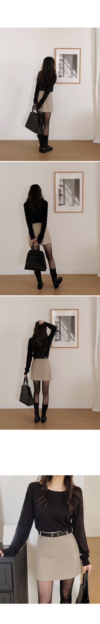 Clean Fit Mini Skirt