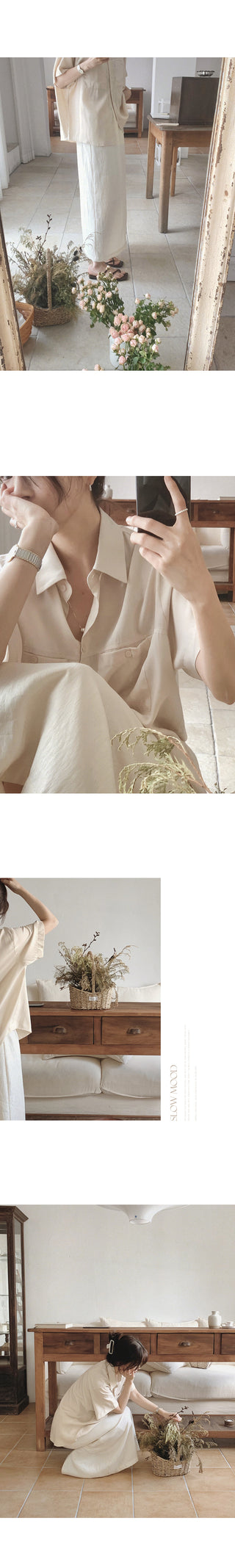 Silky 2-Pocket Blouse Shirt - 4 Colors