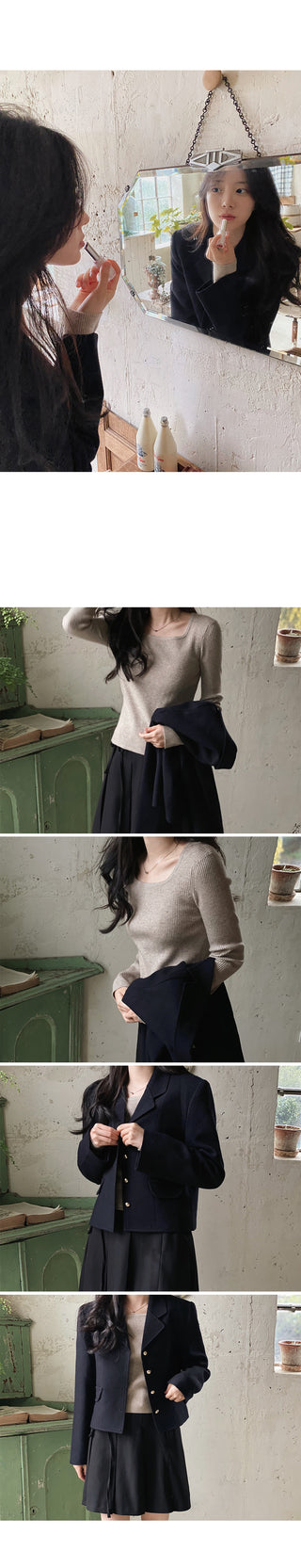 Semi-square knit