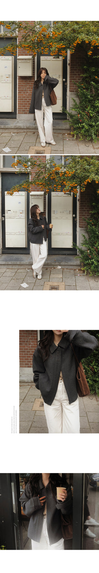 Y-neck modern cardigan