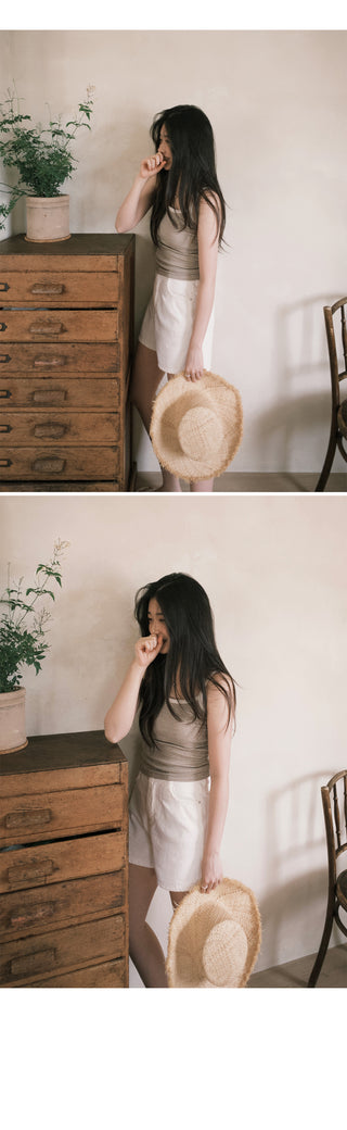 [5 colors] Striped Sleeveless