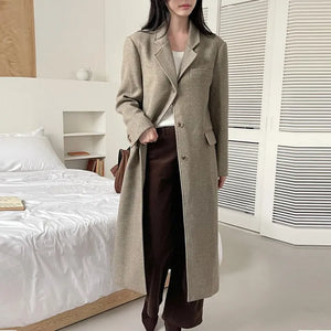[70% Wool] Mono Wool Long Coat