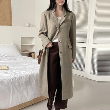 [70% Wool] Mono Wool Long Coat