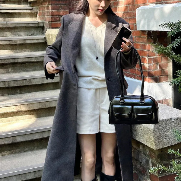 Two-Pocket Leather Bag