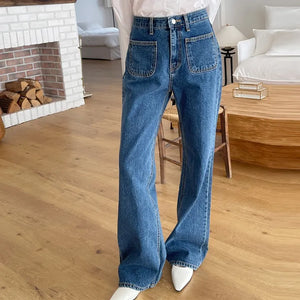 Pocket bootcut pants
