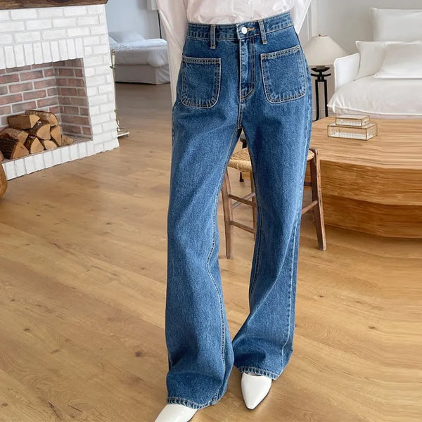 Pocket bootcut pants