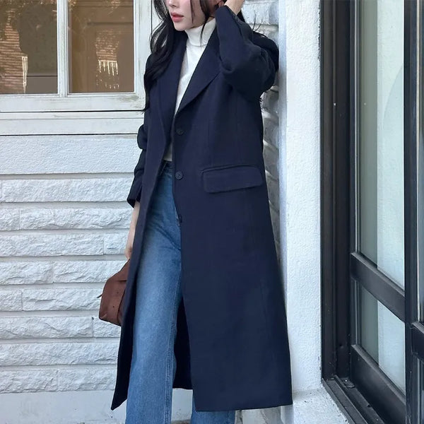 Classic wool long coat