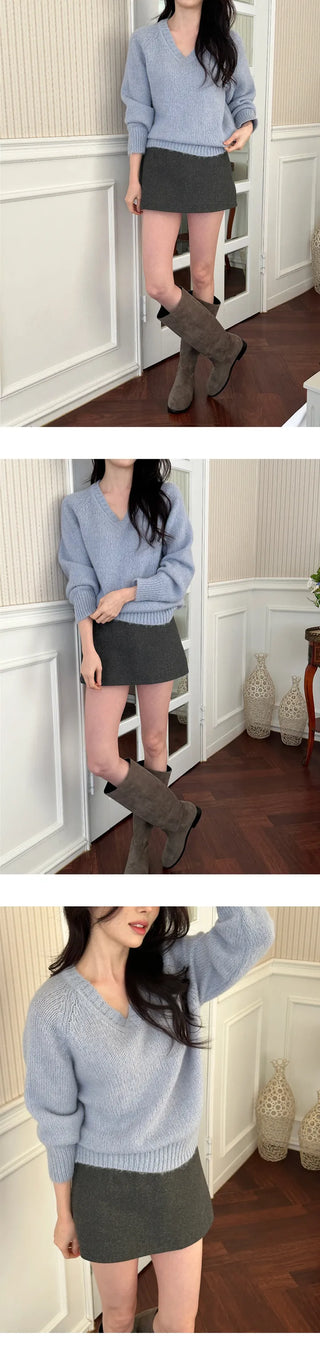[Daily Look] Moko Wool V-Neck Knit