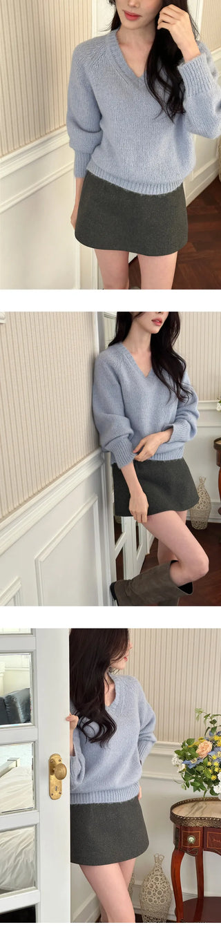 [Daily Look] Moko Wool V-Neck Knit