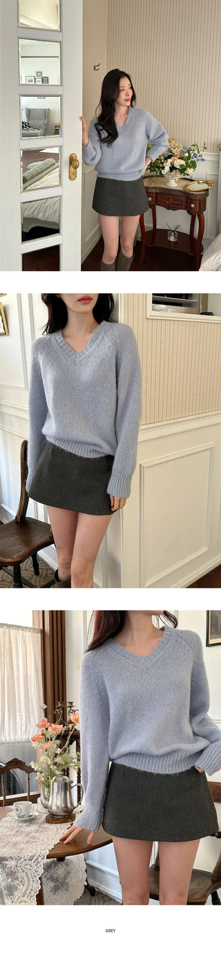[Daily Look] Moko Wool V-Neck Knit