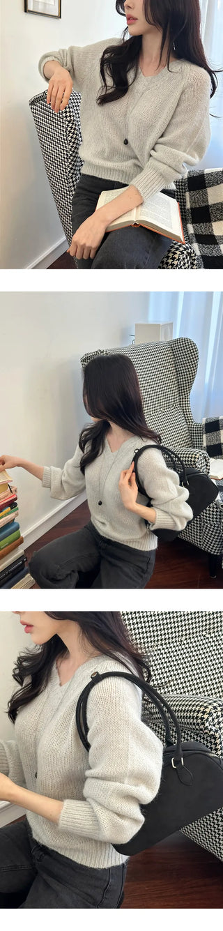 [Daily Look] Moko Wool V-Neck Knit