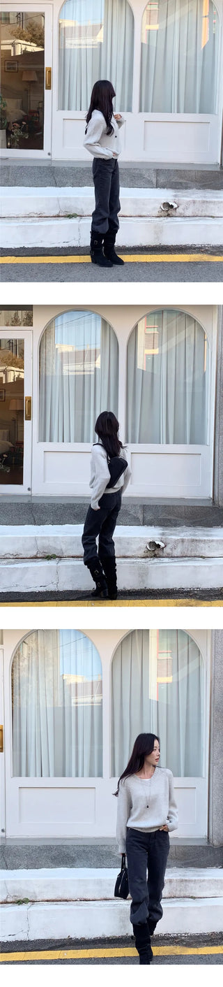 [Daily Look] Moko Wool V-Neck Knit