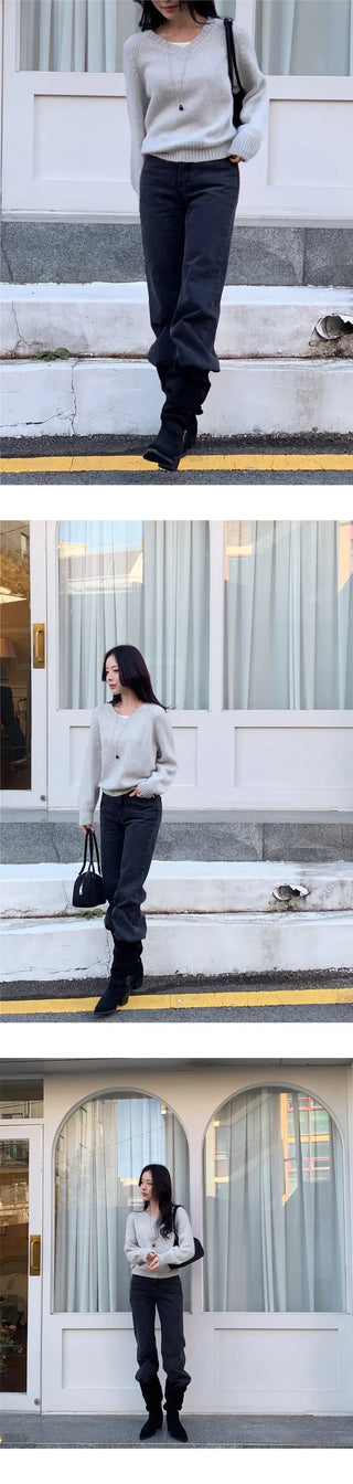 [Daily Look] Moko Wool V-Neck Knit