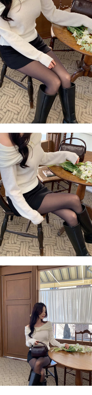 See-through illusion stockings