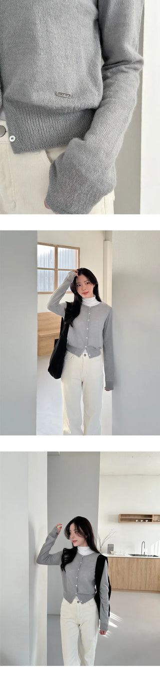 [Date Look] Alpaca Mohair Cardigan
