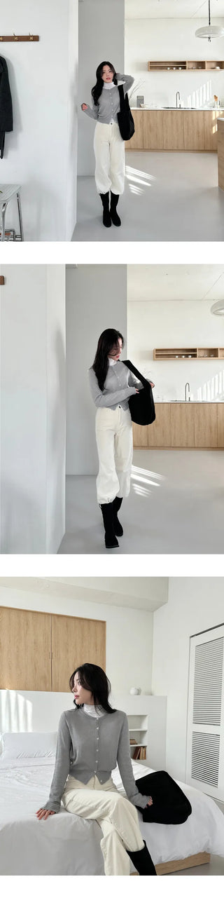 [Date Look] Alpaca Mohair Cardigan