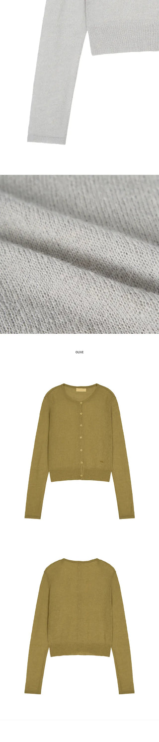 [Date Look] Alpaca Mohair Cardigan