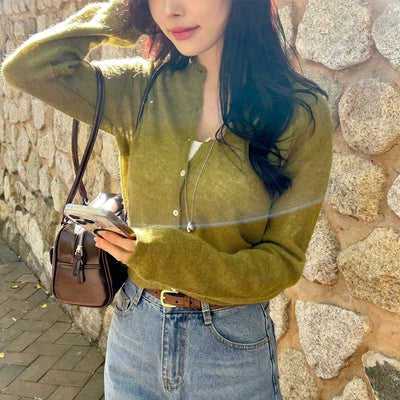 [Date Look] Alpaca Mohair Cardigan