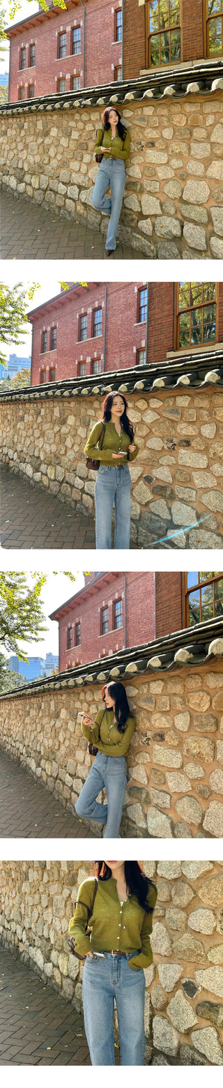 [Date Look] Alpaca Mohair Cardigan