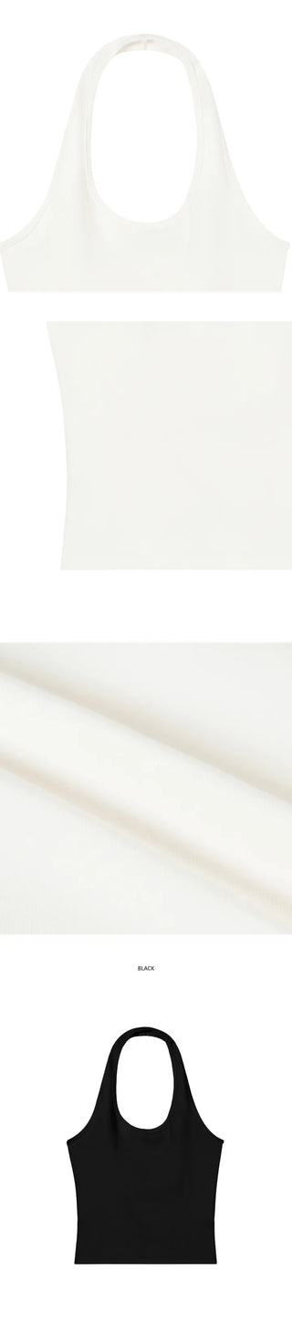 [Additional fleece ] Thick fleece halter neck sleeve