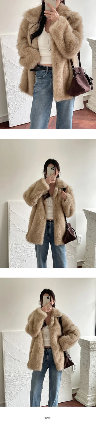 [Additional fleece ] Thick fleece halter neck sleeve