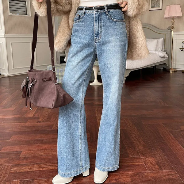 [Warmth] Fleece Regular-fitting Bootcut Pants