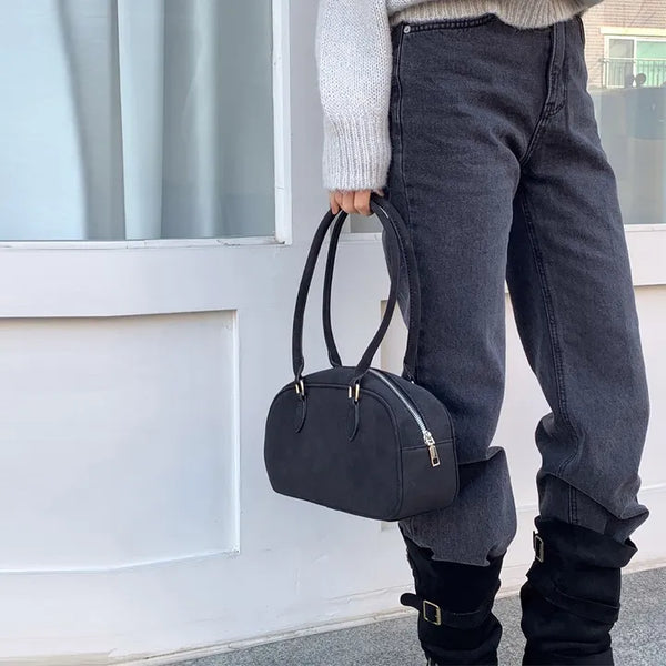 [Long Leg Fit] Fleece Regular Bootcut Pants (Black)