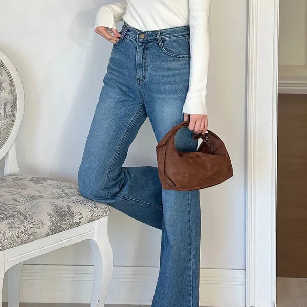 [Tote Bag/Crossbody Bag] Hand Suede Bag