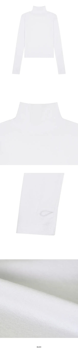 [Slim Fleece] Fleece Hand Warmer Turtleneck T-Shirt