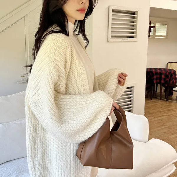 [2 Colors] Cookie Leather Tote Bag