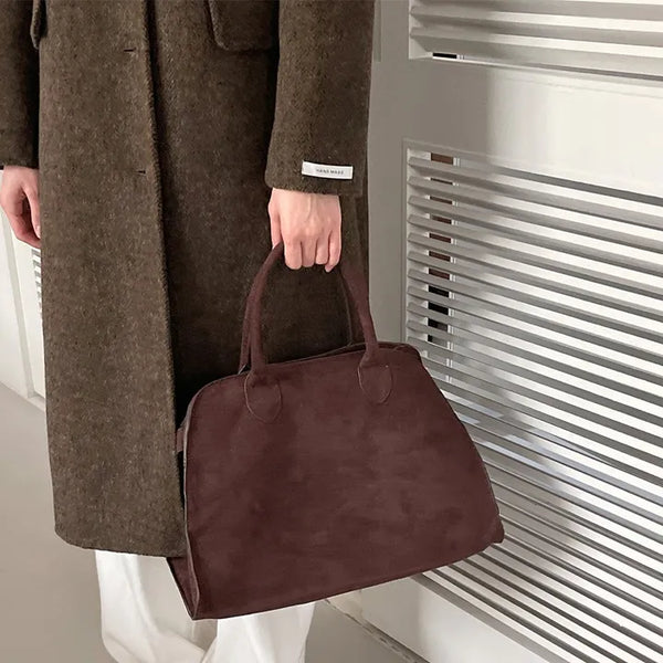 [Bobusang/Lightness️] Suede Big Tote Bag