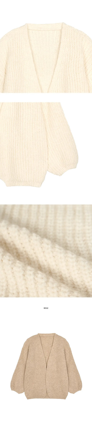 [Overfit] Balloon Loose Cardigan
