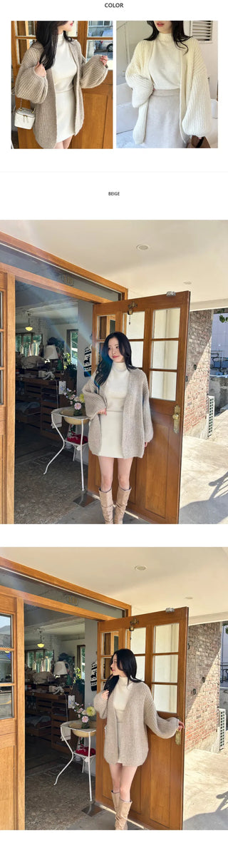 [Overfit] Balloon Loose Cardigan