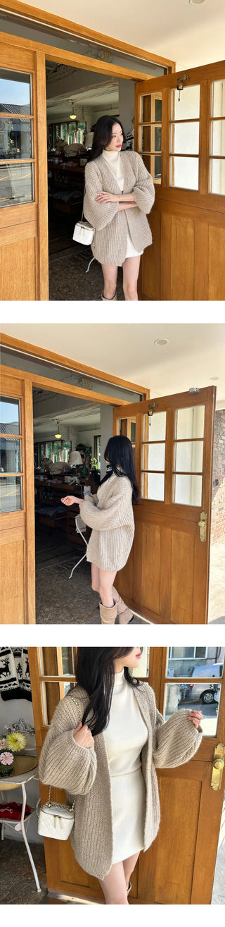 [Overfit] Balloon Loose Cardigan