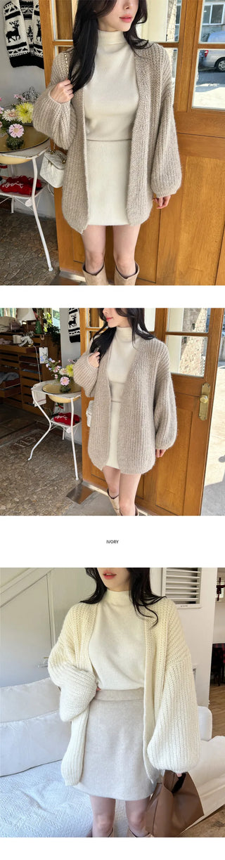 [Overfit] Balloon Loose Cardigan