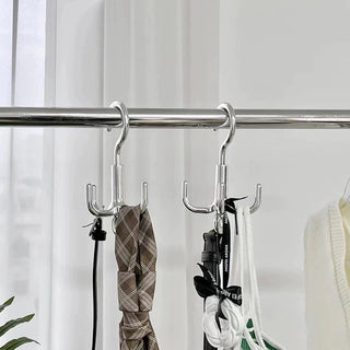 Silver Rotating Clothes Hook