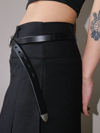 Glossy Leather Belt