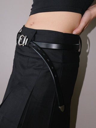 Glossy Leather Belt