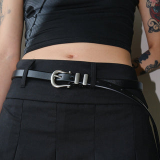 Glossy Leather Belt