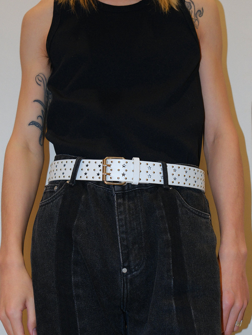 Double-Hole Rivet Belt – Uncut-Trends