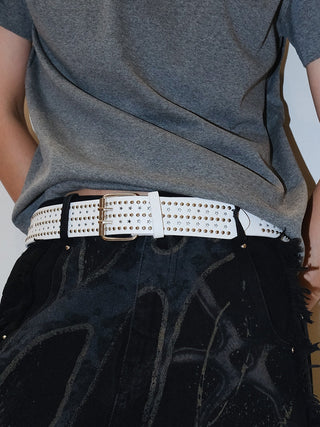 White Hip-Hop Belt