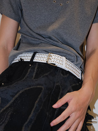 White Hip-Hop Belt