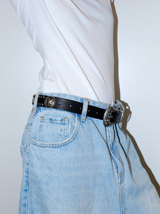 Black Carved Belt