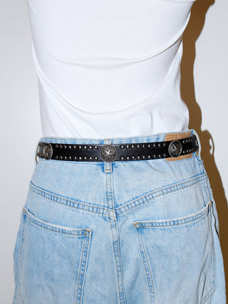 Black Carved Belt