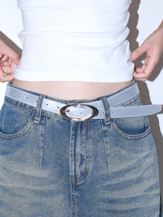 Silver Oval Belt