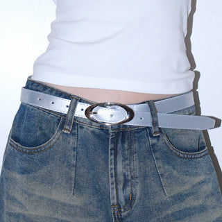 Silver Oval Belt