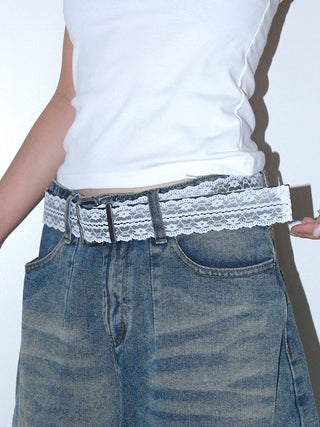 Lace Cutout Belt
