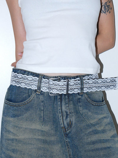 Lace Cutout Belt