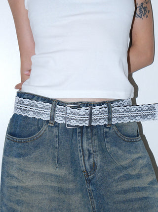 Lace Cutout Belt